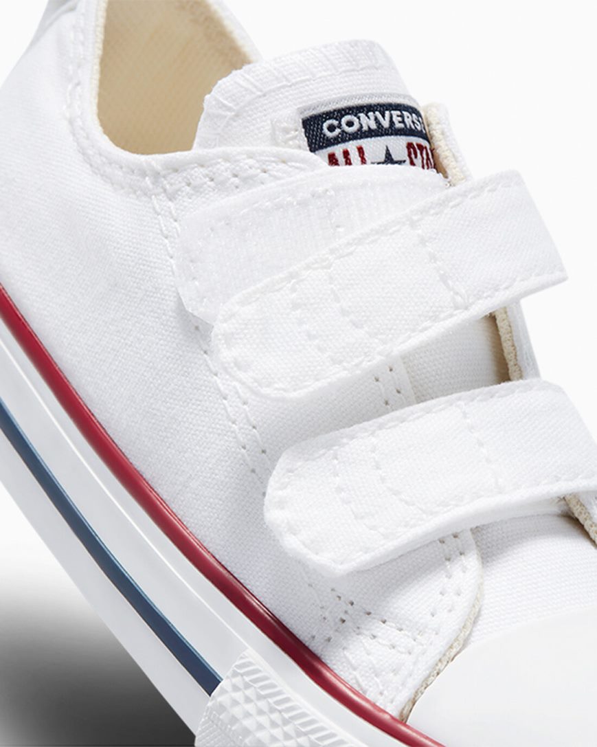 Dívčí Boty Nízké Converse Chuck Taylor All Star Easy-On Bílé Tmavě Červené Tmavě Blankyt | CZ UHPX72